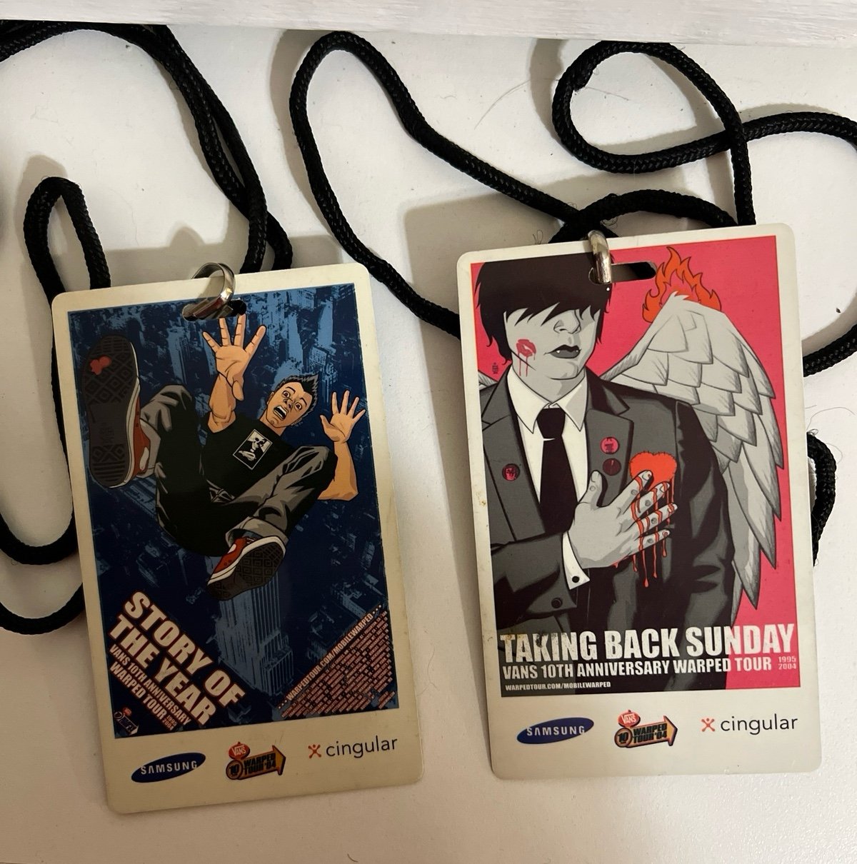 Taking Back Sunday & Story Of The Year Warped Tour Lanyard