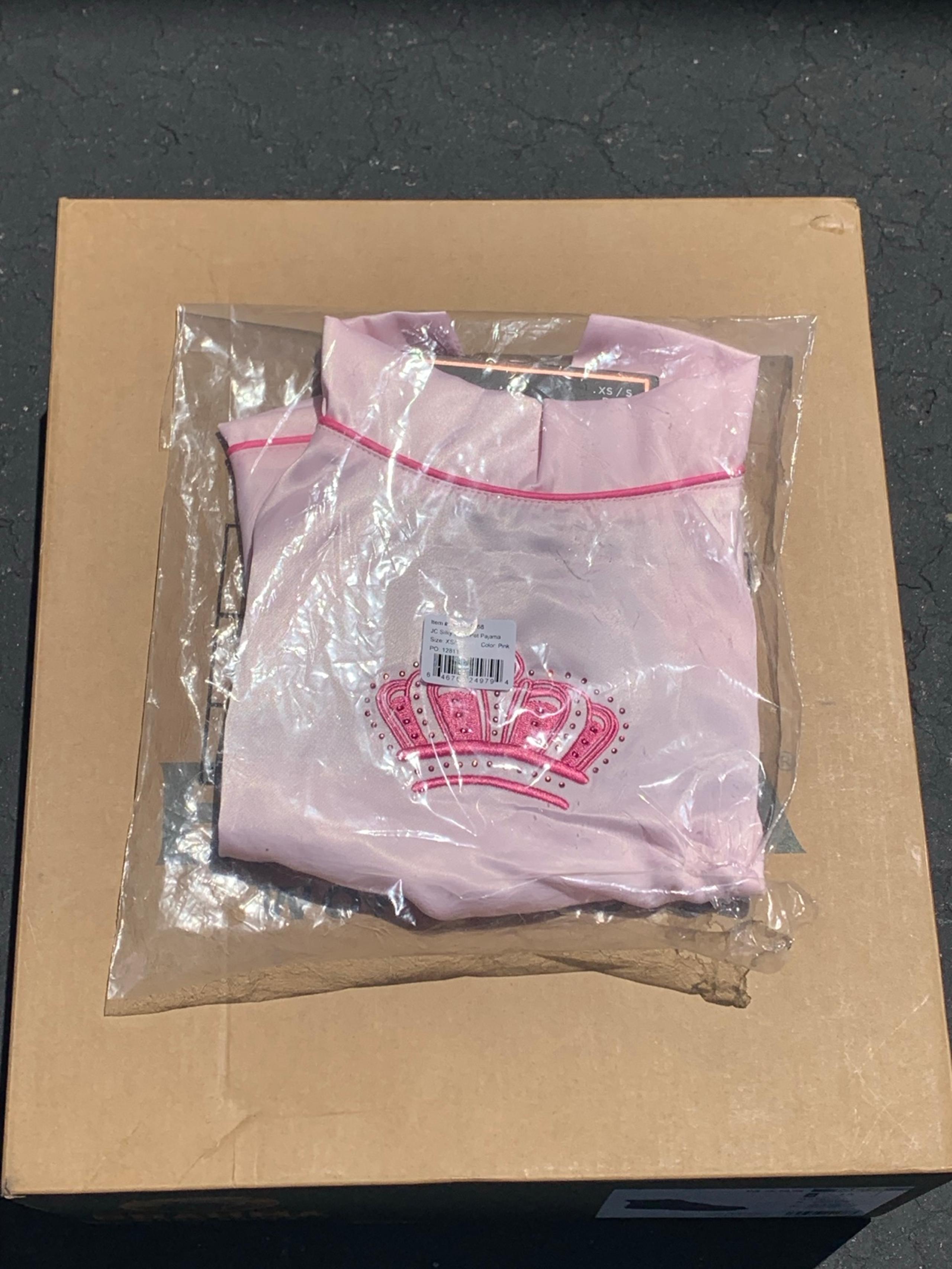 Juicy Couture Silky Satin Pajamas for Dogs and Cats - Pink - Extra Small/Small