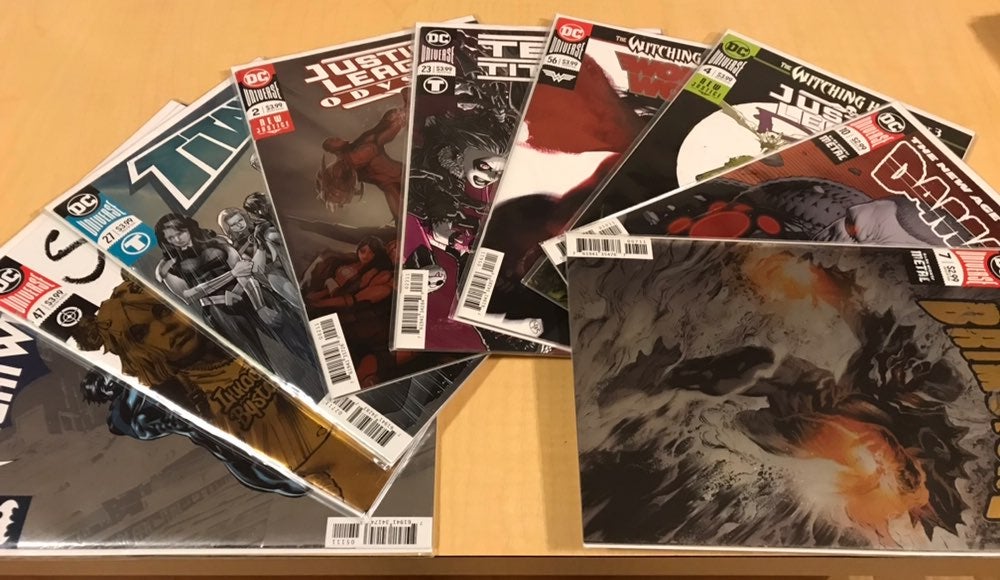 DC COMICS 8 ISSUE FOIL COVER METAL LOT