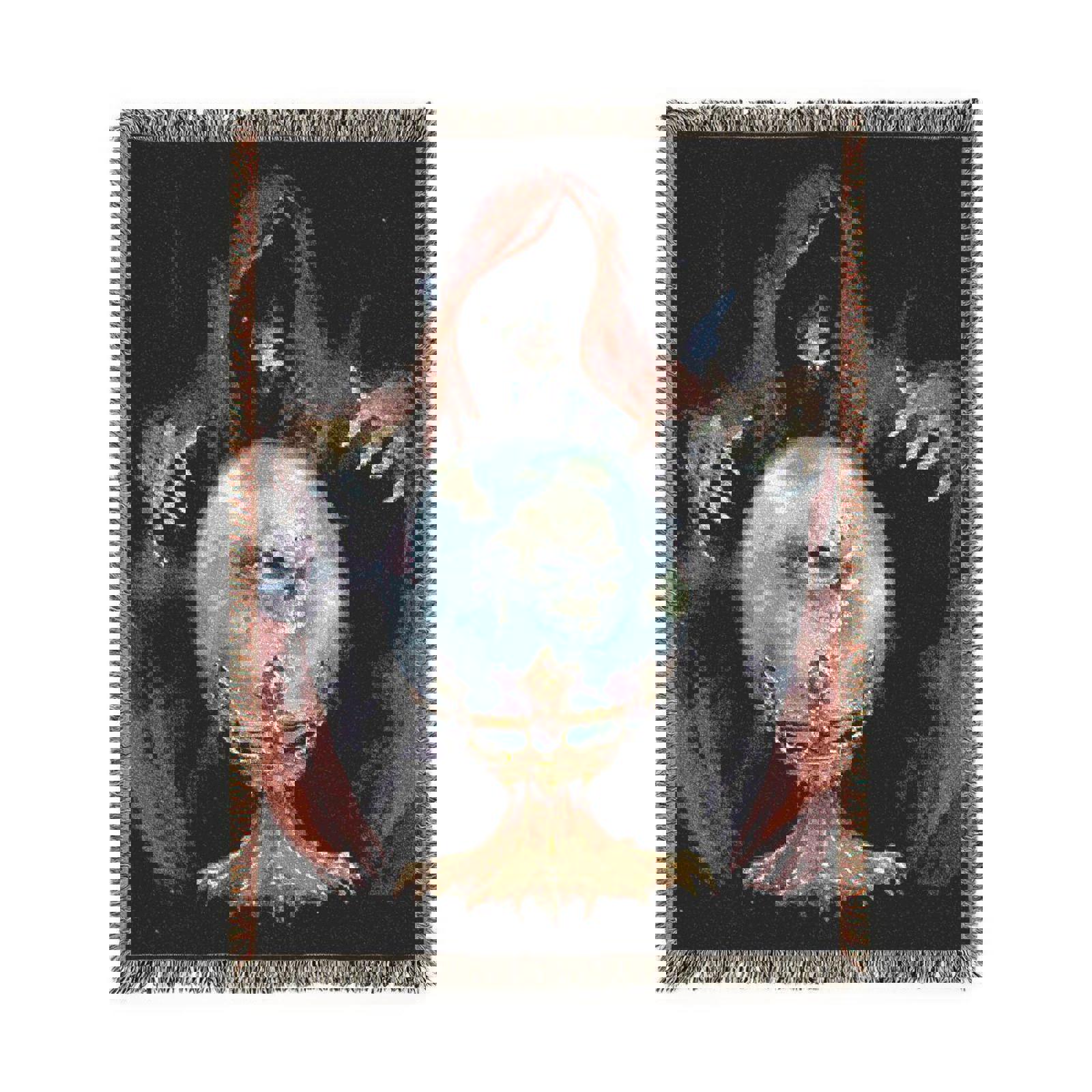 otherworldly fortunes woven tapestry blanket