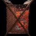 Vintage Folding Wood Frame Knitting Basket/Caddy