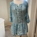 Miss June Cotton Blue Floral Mini Summer Dress Beach Boho Resort Coverup medium