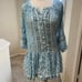 Miss June Cotton Blue Floral Mini Summer Dress Beach Boho Resort Coverup medium