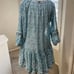 Miss June Cotton Blue Floral Mini Summer Dress Beach Boho Resort Coverup medium
