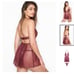 NEW! VS Very Sexy Floral Embroidered Babydoll Lingerie