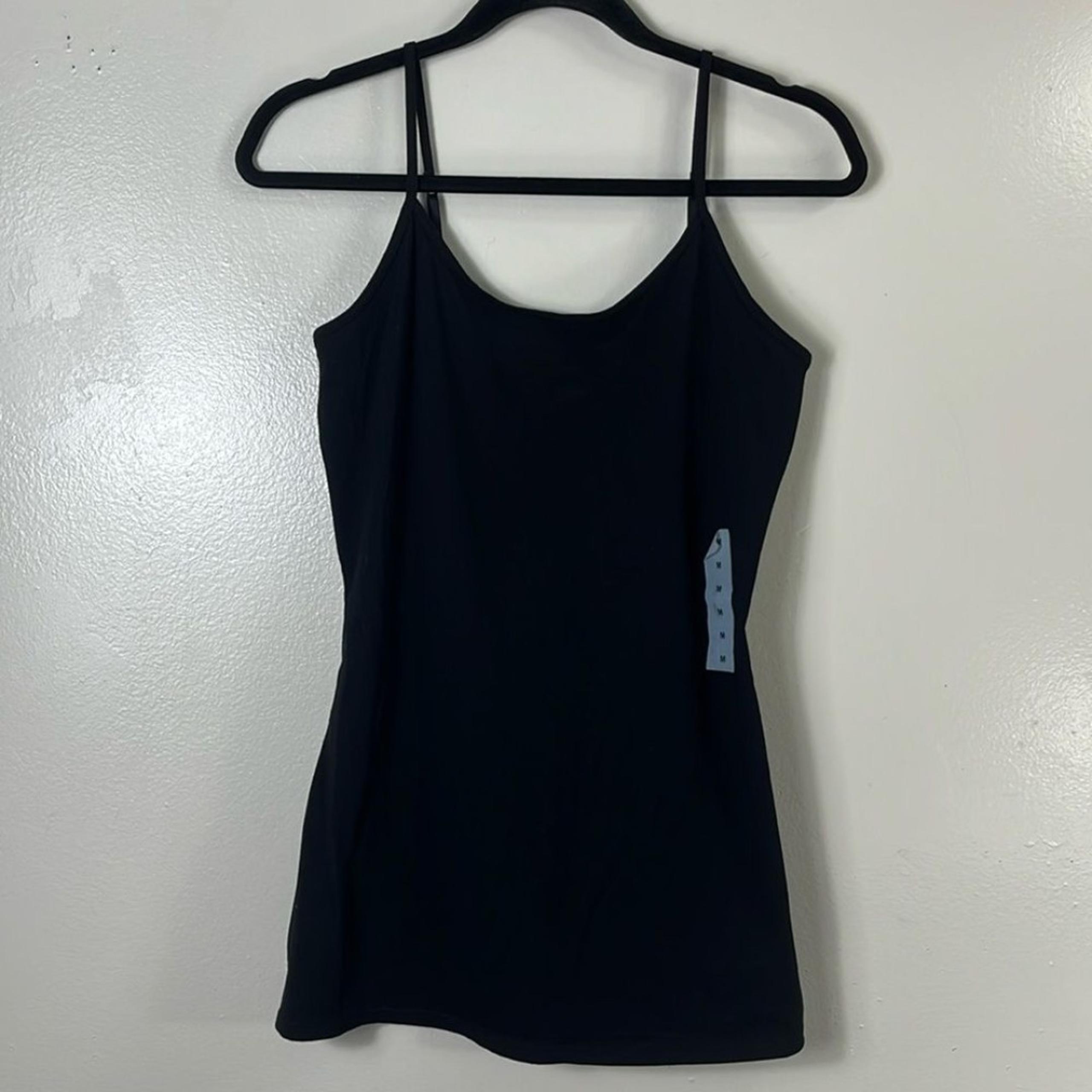 Old Navy black First Layer Mini Spaghetti Straps Dress Women’s M NWT