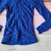 Adidas by Stella McCartney Blue Textured Zip Front Lightweight Athletic Jacket
