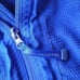 Adidas by Stella McCartney Blue Textured Zip Front Lightweight Athletic Jacket