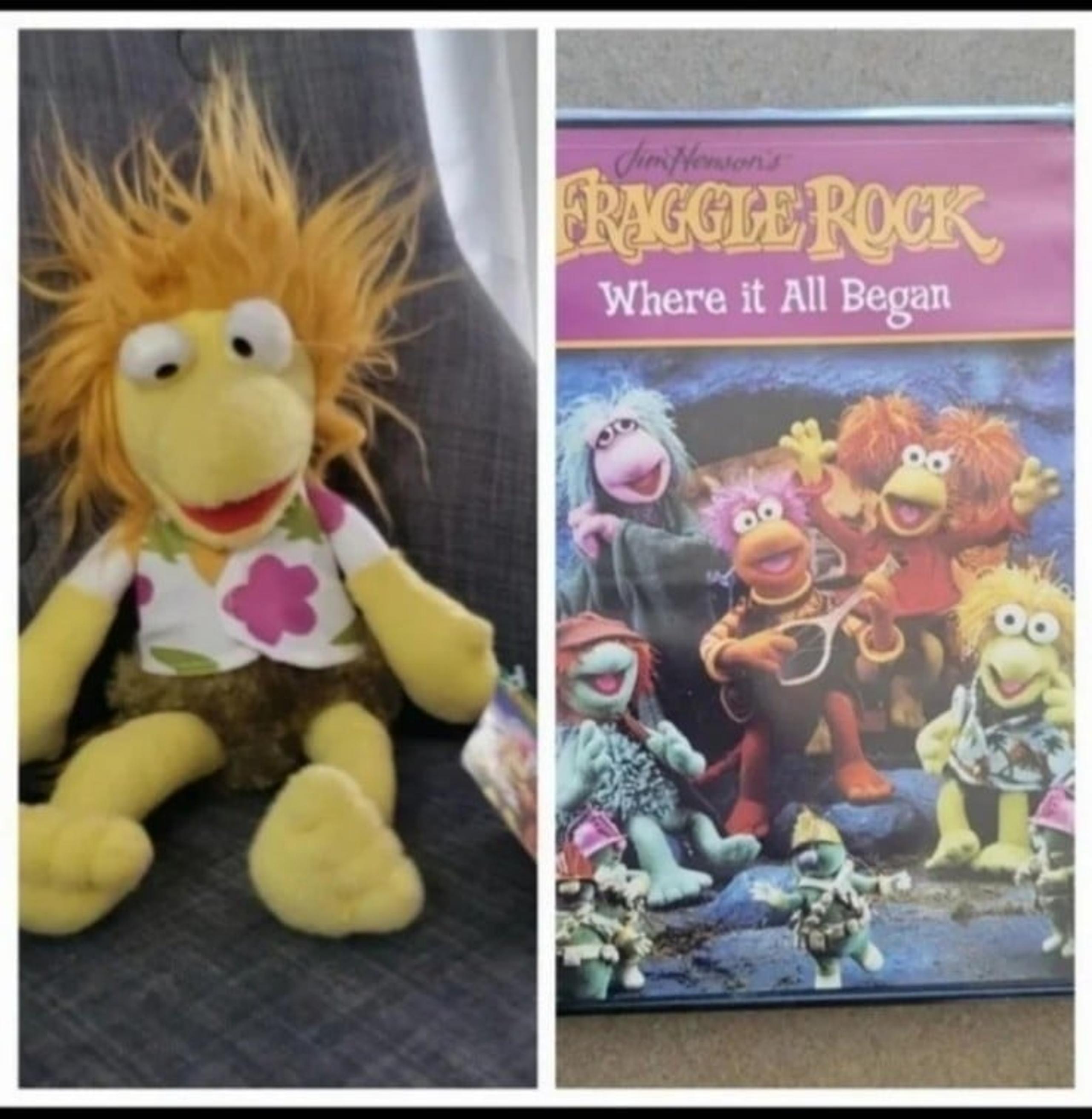 Nwts Fraggle Rock Wembley Plush & DVD Jim Henson Stuffed Toy Plush