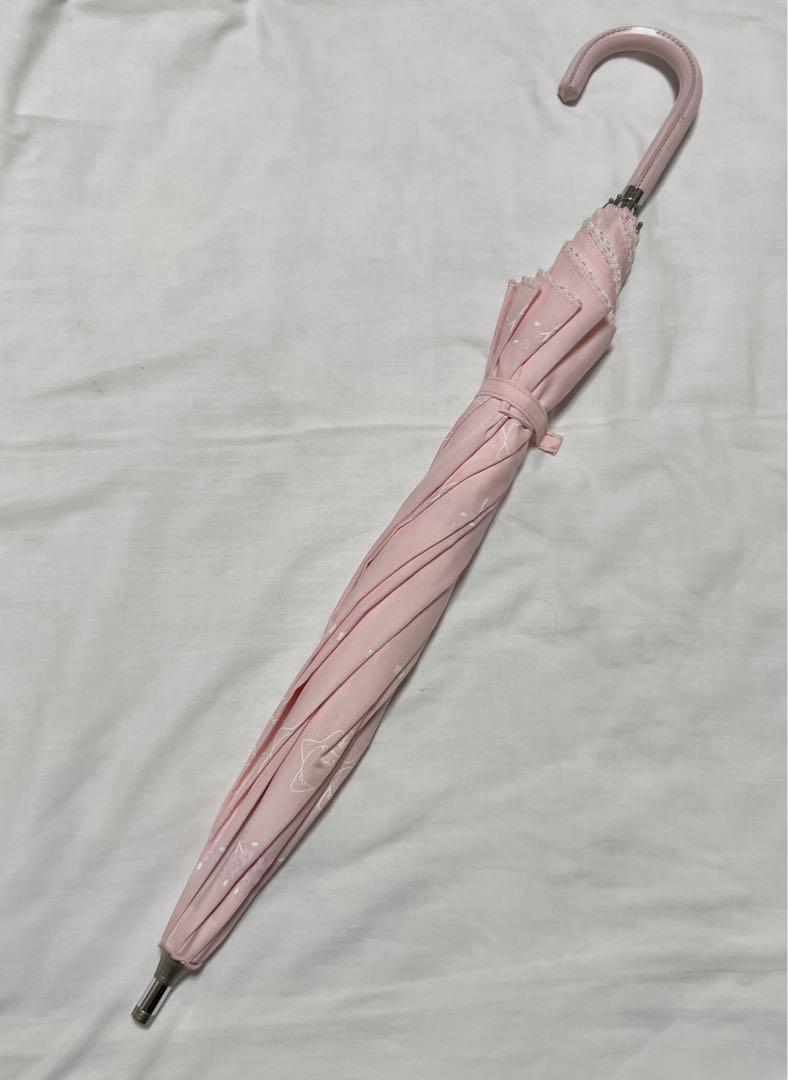 ◆ Brand New Sanrio Kikirara Umbrella Dual-Use for Sun and Rain Sunshade Rainproof UV Cut Pink Retro