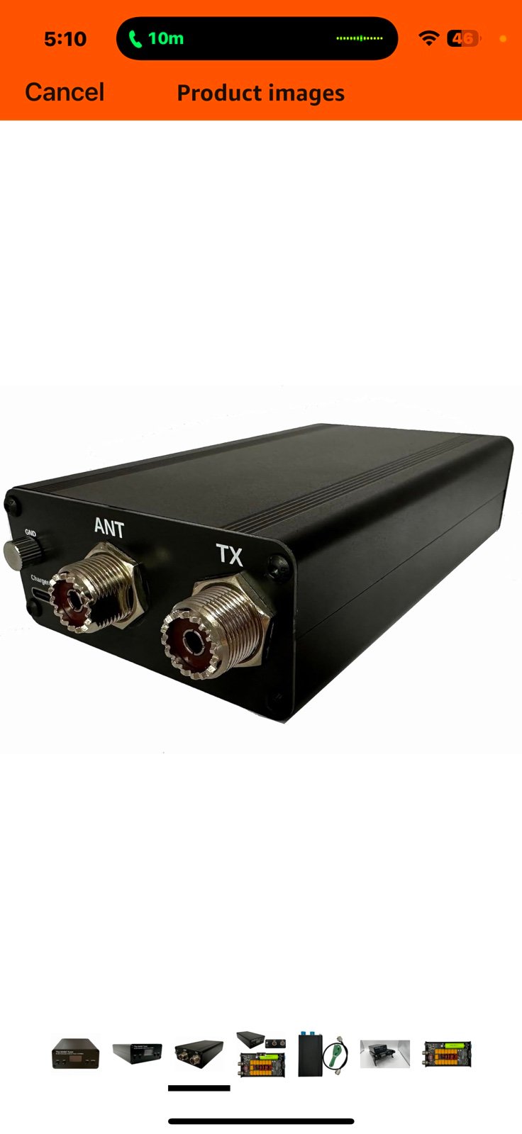 Antenna Tuner M-100 Tiny 100W Automatic Antenna Tuner OLED Display 1.8-55MHz 7 *