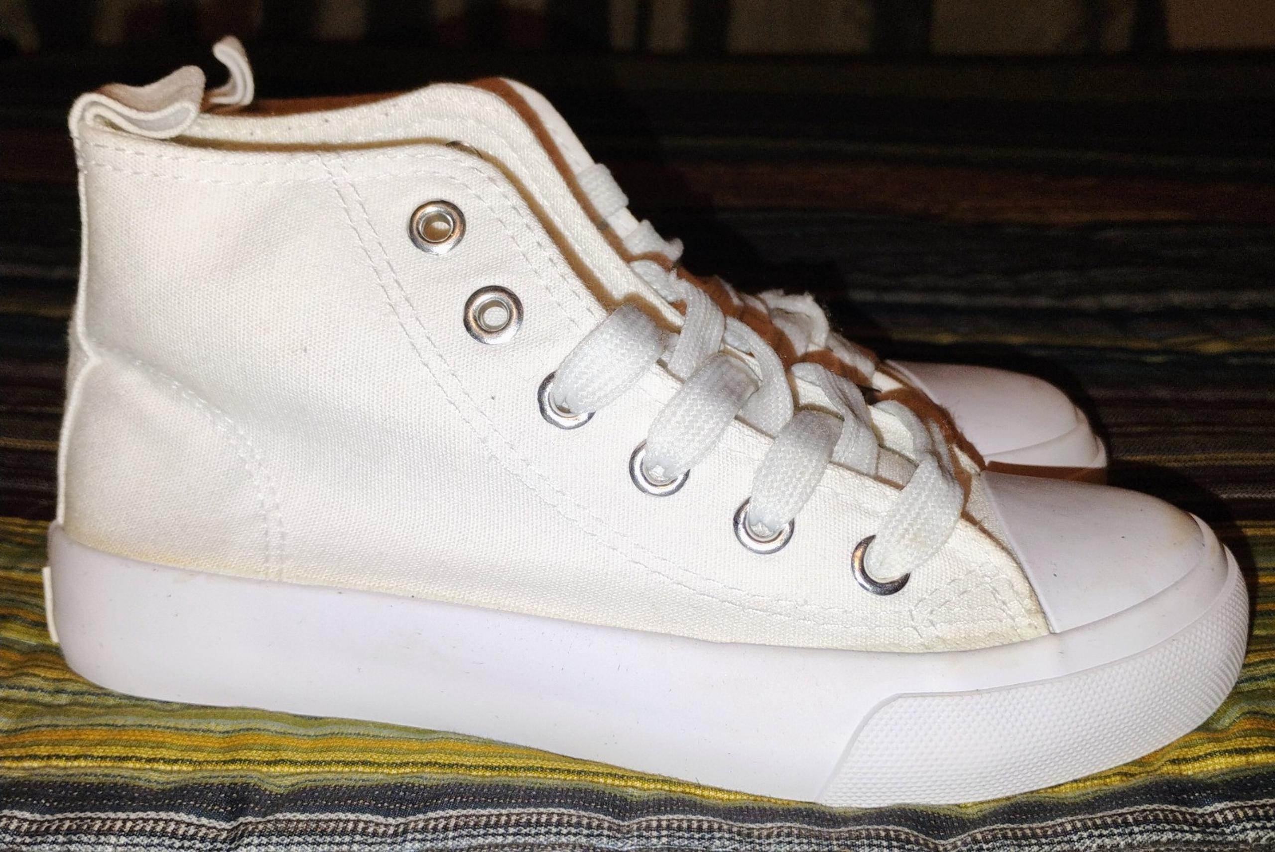 ZOOGS "Converse Lookalike", High top Shoes, Unisex, White, NEW, 11