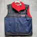 ABC Wide World of Sports Vest Mens L Blue Zip Vtg 90s Television Jim McKay