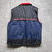 ABC Wide World of Sports Vest Mens L Blue Zip Vtg 90s Television Jim McKay