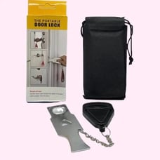 LOT of 5 portable door locks