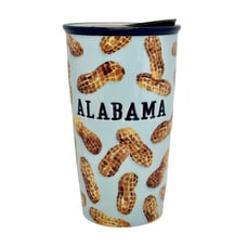 Starbucks Alabama State Peanuts Ceramic Coffee Travel Tumbler Mug Cup 12 oz