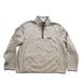 L.L.BEAN Men 1/4 button Fleece pocket Pullover SZ 2XL Slightly Fitted Gray poly
