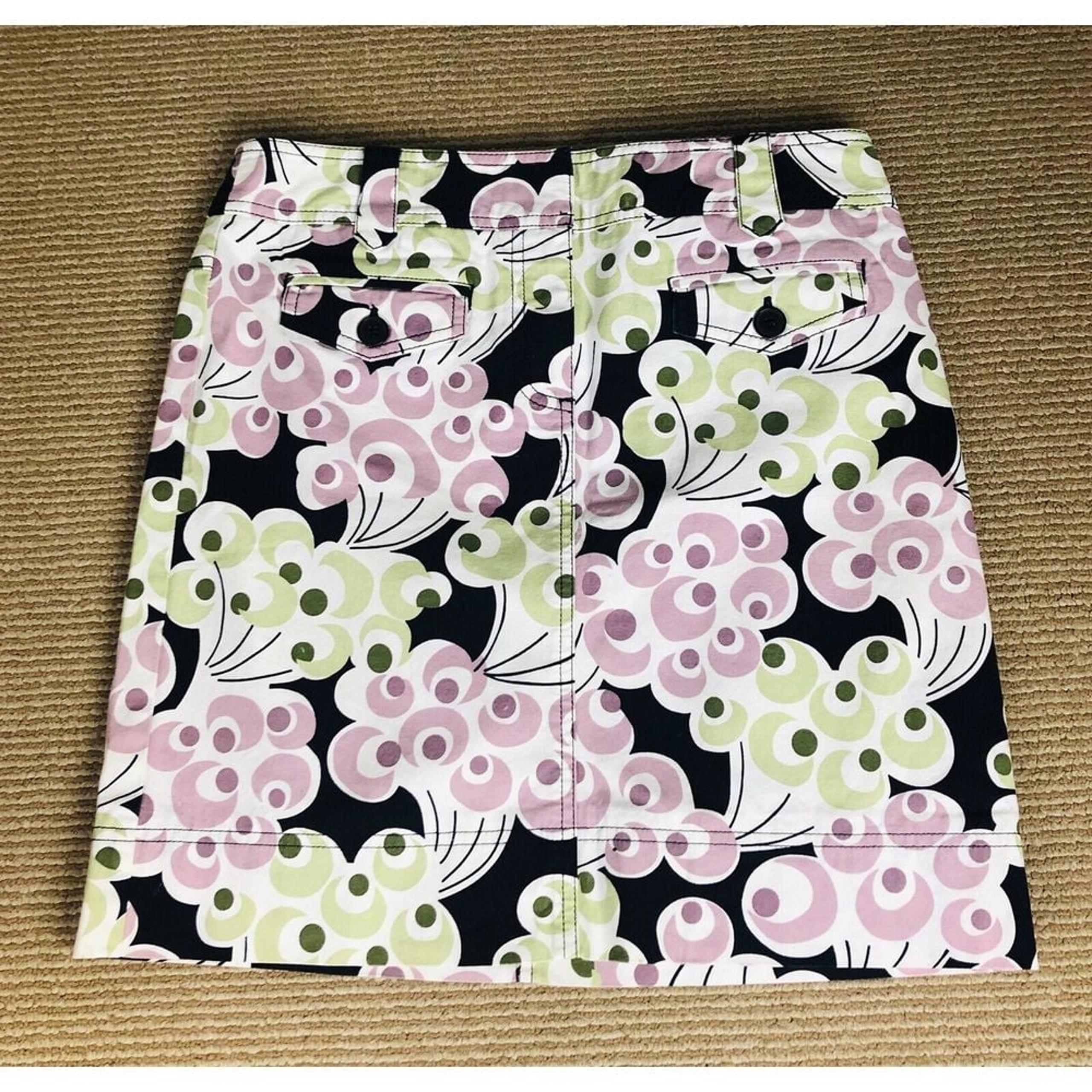Ann Taylor Loft Women Skirt  Size 6P Multicolor Cotton Blend