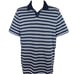 Michael Kors Men's Striped Split Neck Short Sleeved Polo Shirt-XL