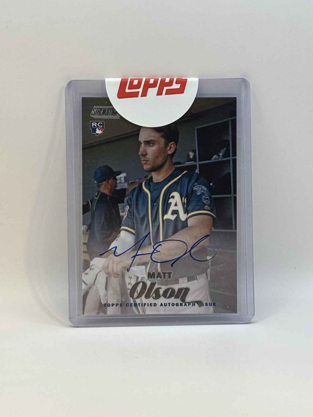2017 Topps Stadium Club Matt Olson Rookie Auto #SCA-MO