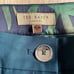 TED BAKER London Jade Green Wool Dress Crop Pants Tailored Trousers SIZE 6-8 EUC