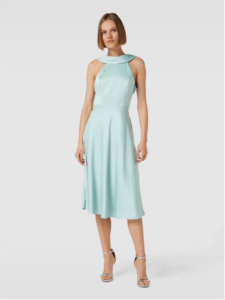 Adrianna Papell Midi Dress High Neck Mint Size 8