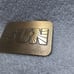 Sun Oil Logo Gas Oil Gold Tone Belt Buckle Hand Built Great Vintage Condition