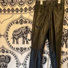 Women's Vintage Jordache High Rise Leather Pants