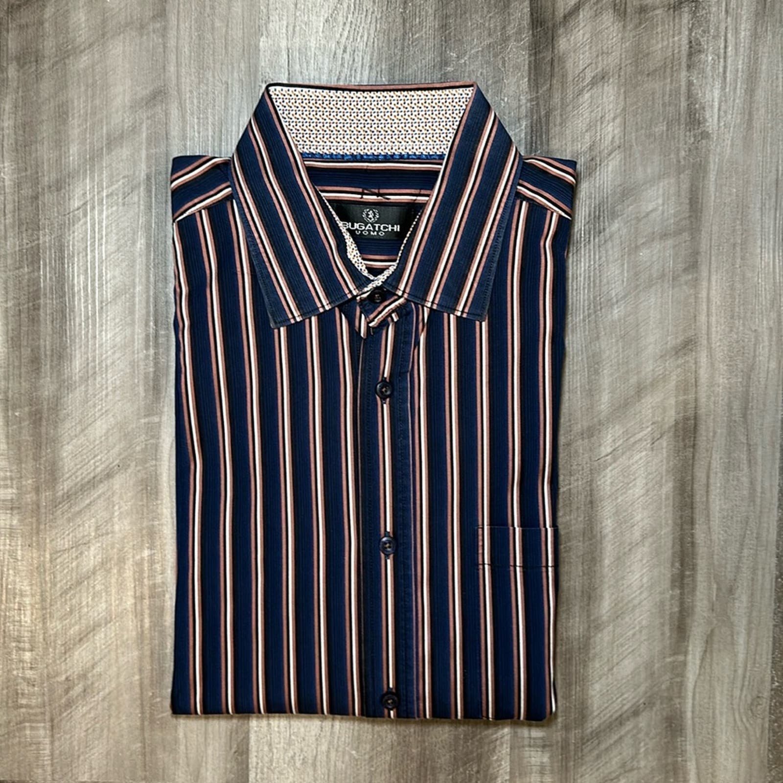Bugatchi Uomo Long Sleeve Button Down Shirt - XL