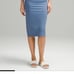 Lululemon Nulu slim fit high rise skirt, size 8