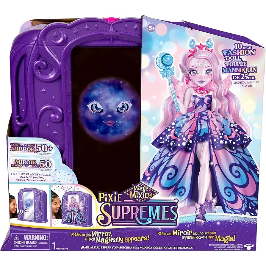 Magic Mixies Pixie Supremes Magic Mirror 10 Fashion Doll Lights Sounds New