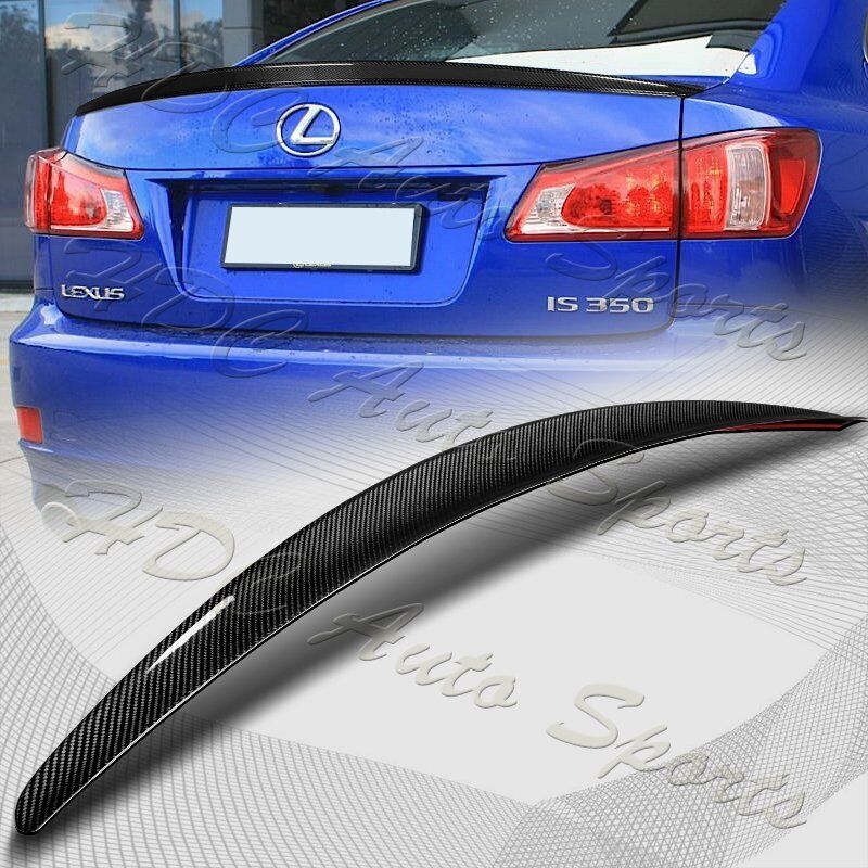 For 2006-2013 Lexus IS250 IS350 STP-Style Real Carbon Fiber Trunk Spoiler Wing