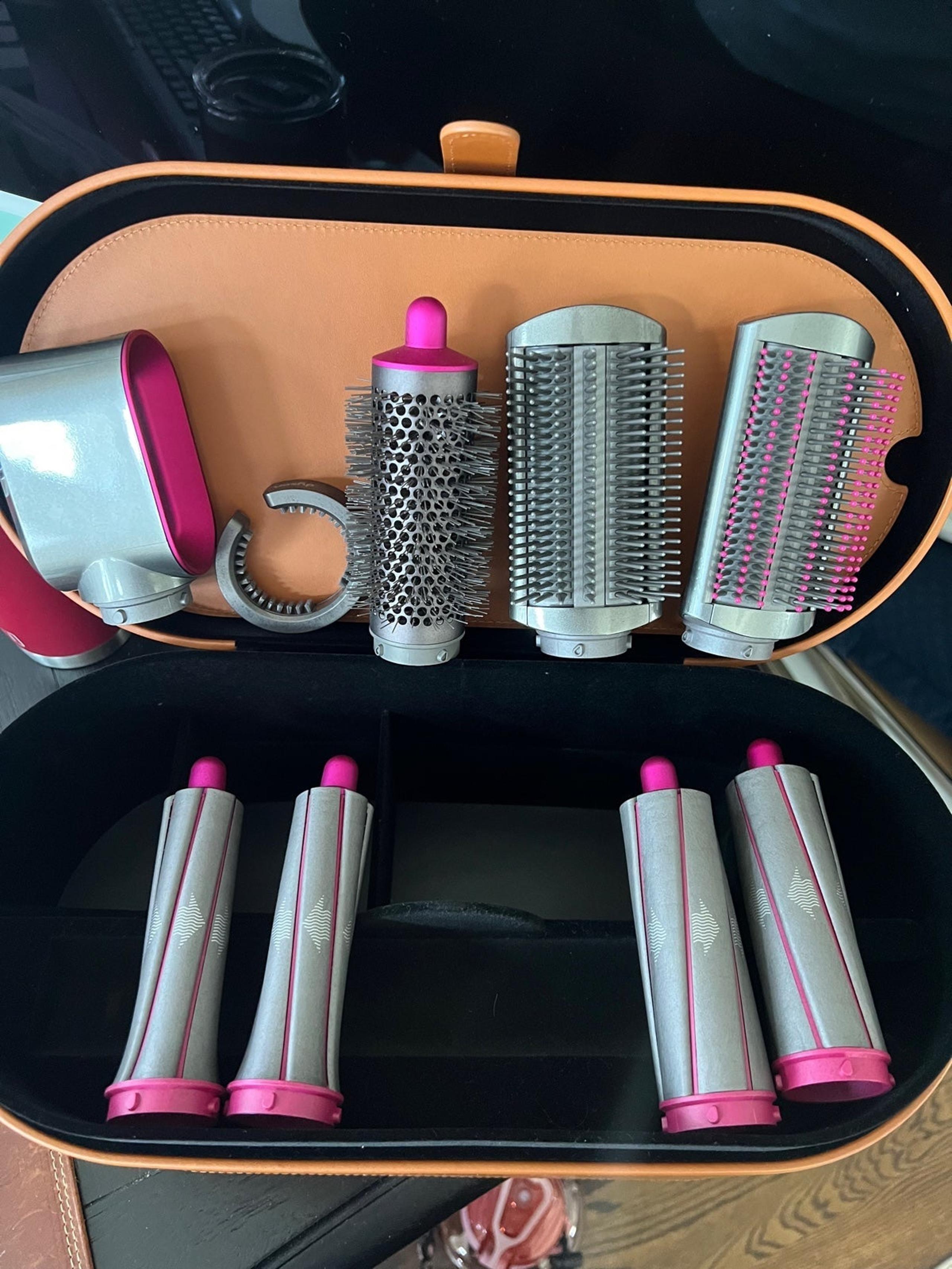 Dyson airwrap attachments and case ONLY
