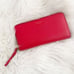 TORY BURCH | Large Red Zip Around Leather Wallet Long Gold Tone Hardware
