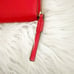 TORY BURCH | Large Red Zip Around Leather Wallet Long Gold Tone Hardware