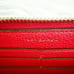 TORY BURCH | Large Red Zip Around Leather Wallet Long Gold Tone Hardware