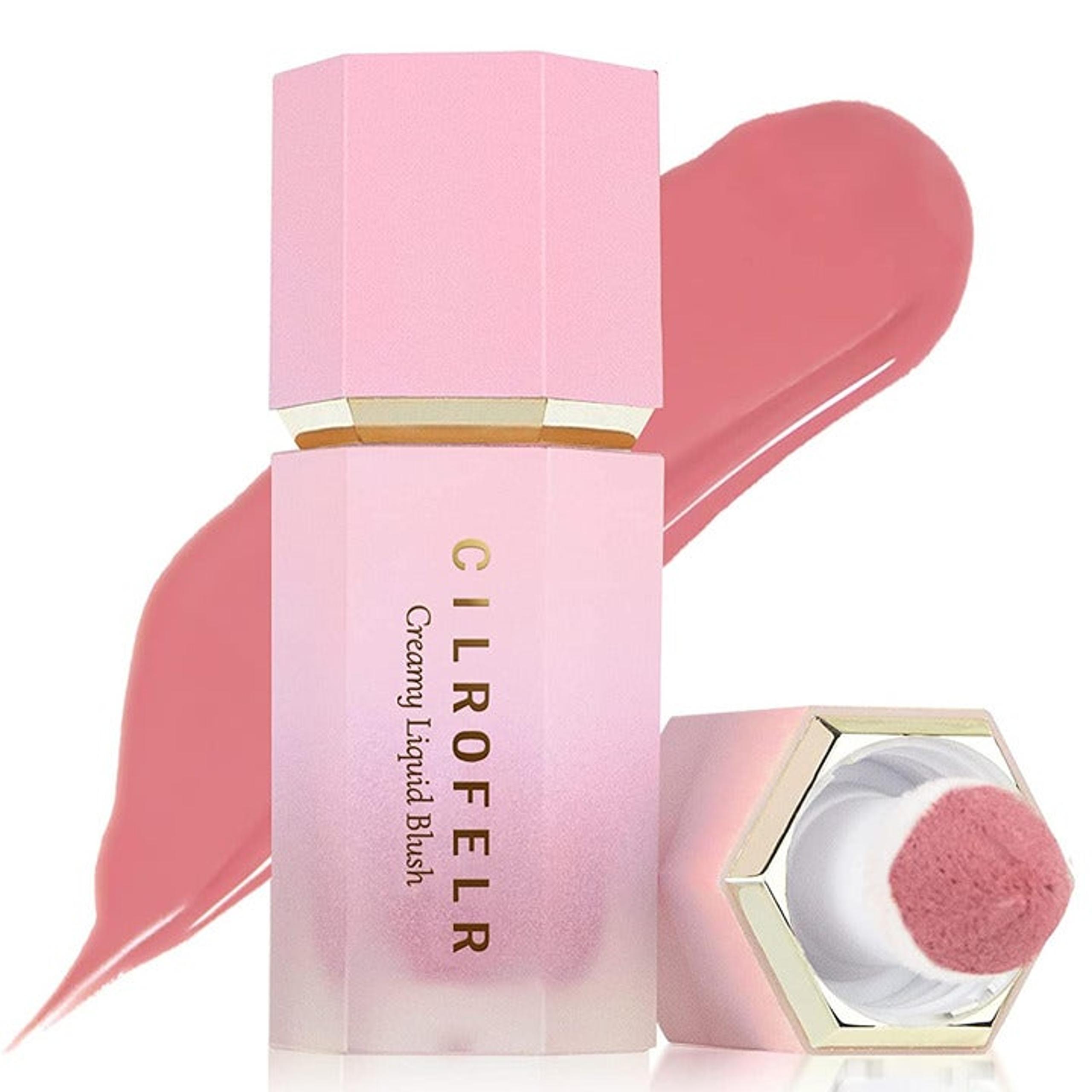 Cilrofelr Soft Cream Liquid Blush, Creamy Blush Makeup for Cheek, Dewy Finish