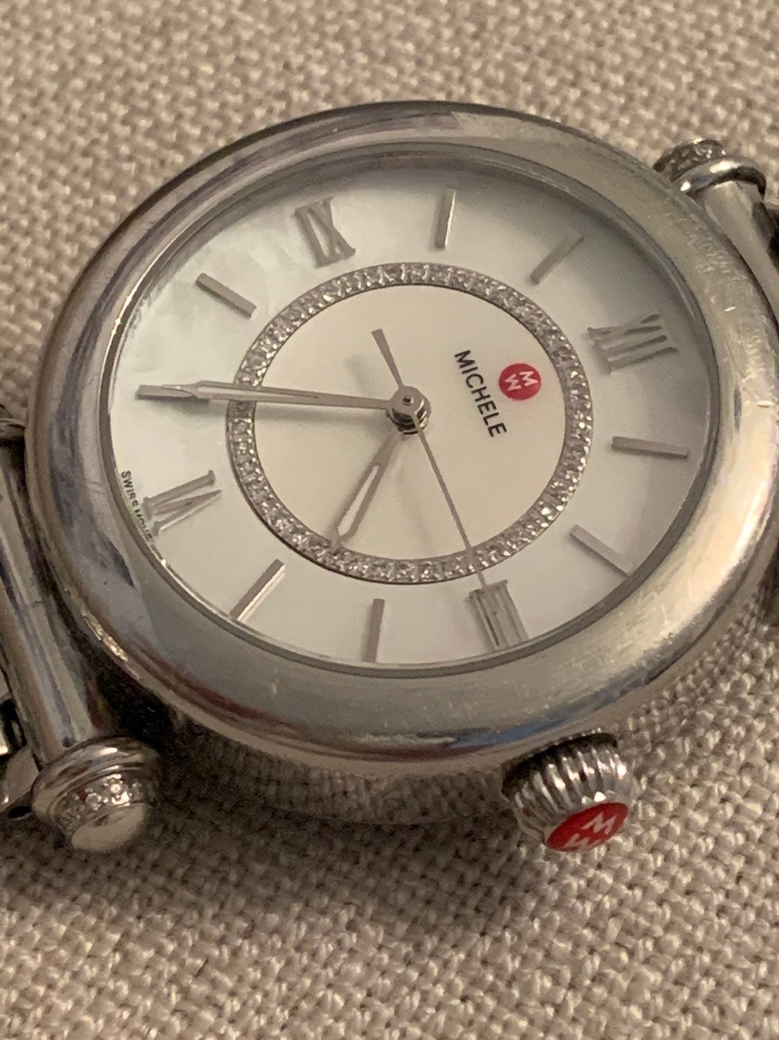 michele caber diamond watch