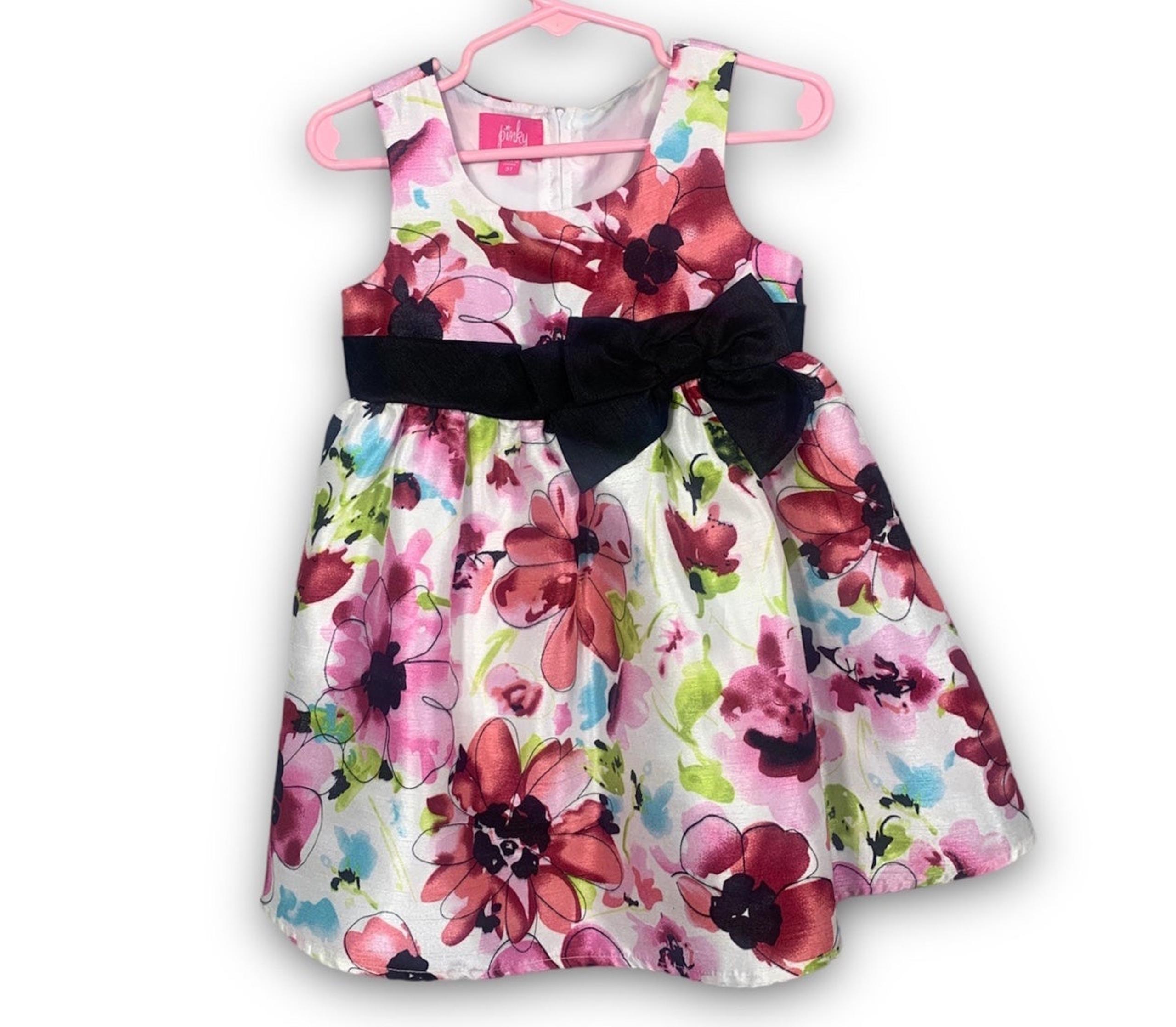Baby Girl Pinky Floral Dress | 3T