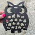 Vintage Mod MCM Cast Iron Owl Trivet Kitchen Kitschy