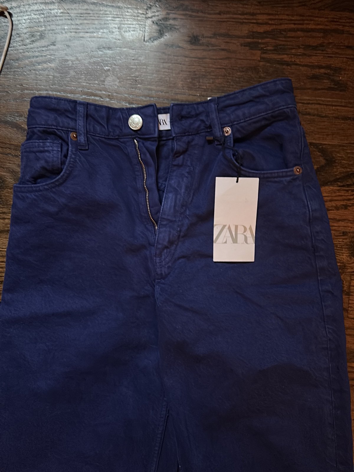 Zara Wide Leg Jeans Size 2 Purple