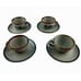 Lot 4 Ken Edwards El Palomar Cup & Saucer Set Birds Flowers Blue Mexican Pottery
