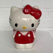 New Hello Kitty Red Ceramic Toilet Brush & Holder By Sanrio Bathroom Decor Bath