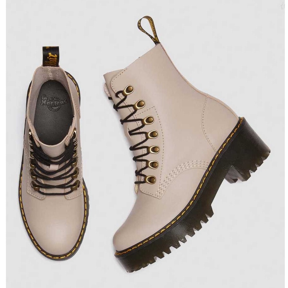 NEW! Dr. Martens Leona Women's Sendal Leather Heeled Boots - Size 7