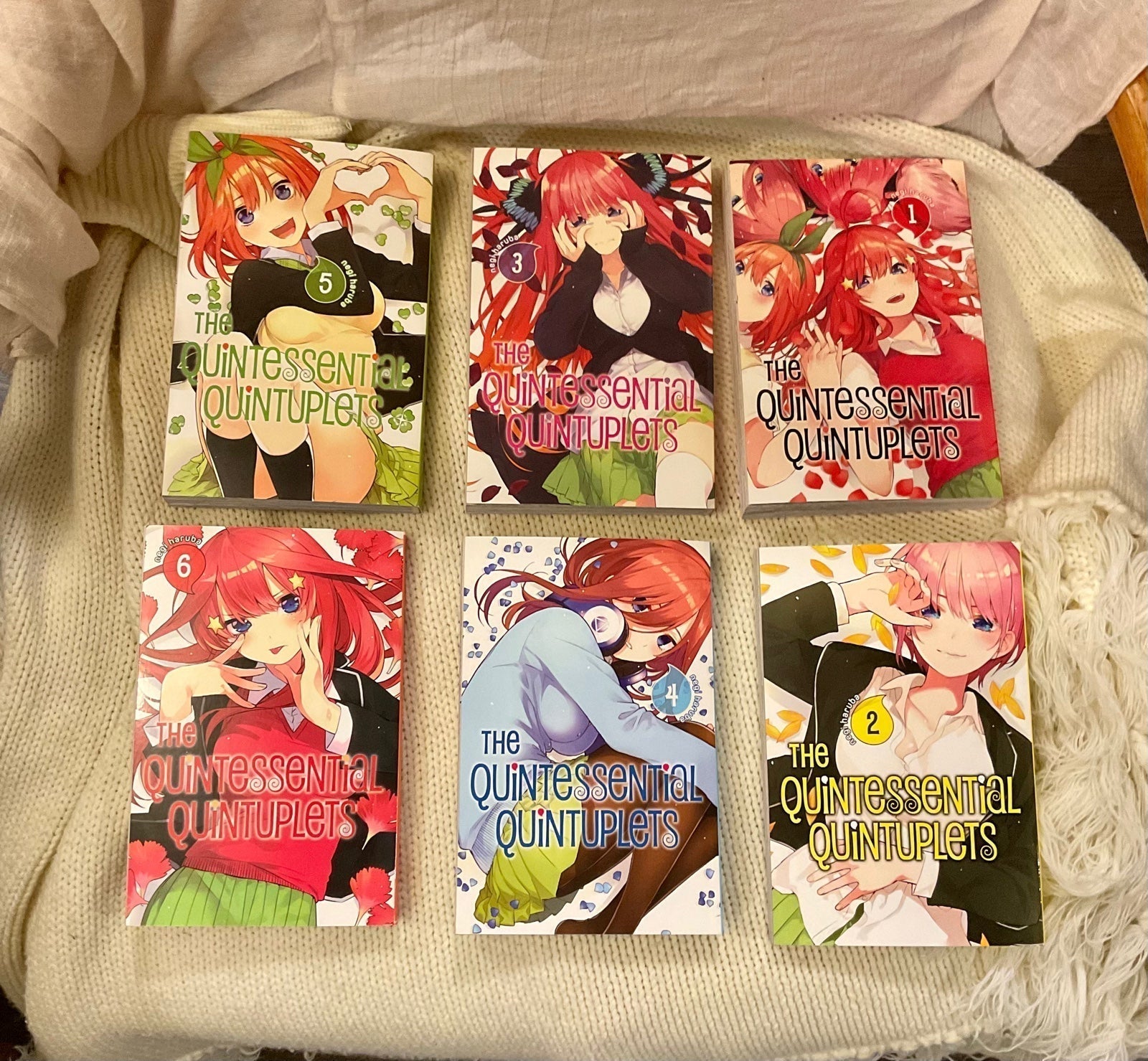 1st Print The Quintessential Quintuplets 1-6 Manga Book Set shojo seinan