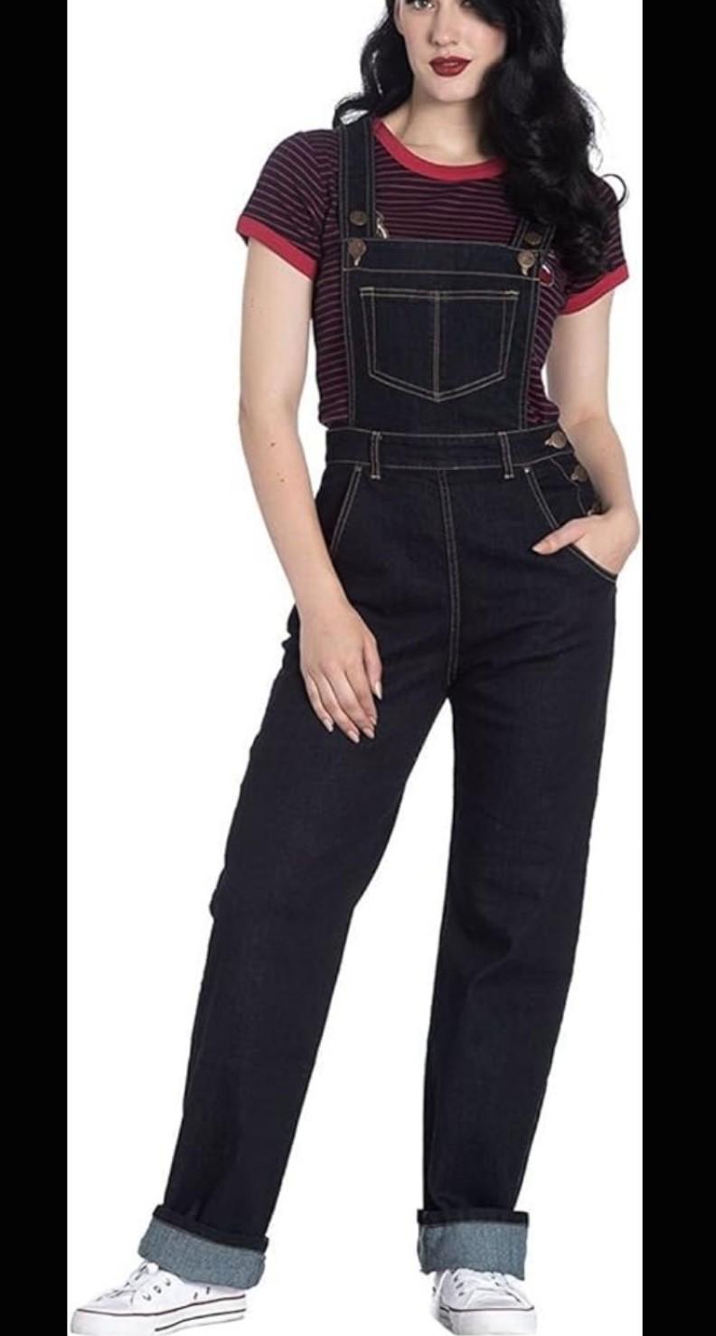 Hell bunny overalls.