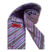 MOSCHINO Purple Striped Silk Tie Italy 58 -3.7 EC