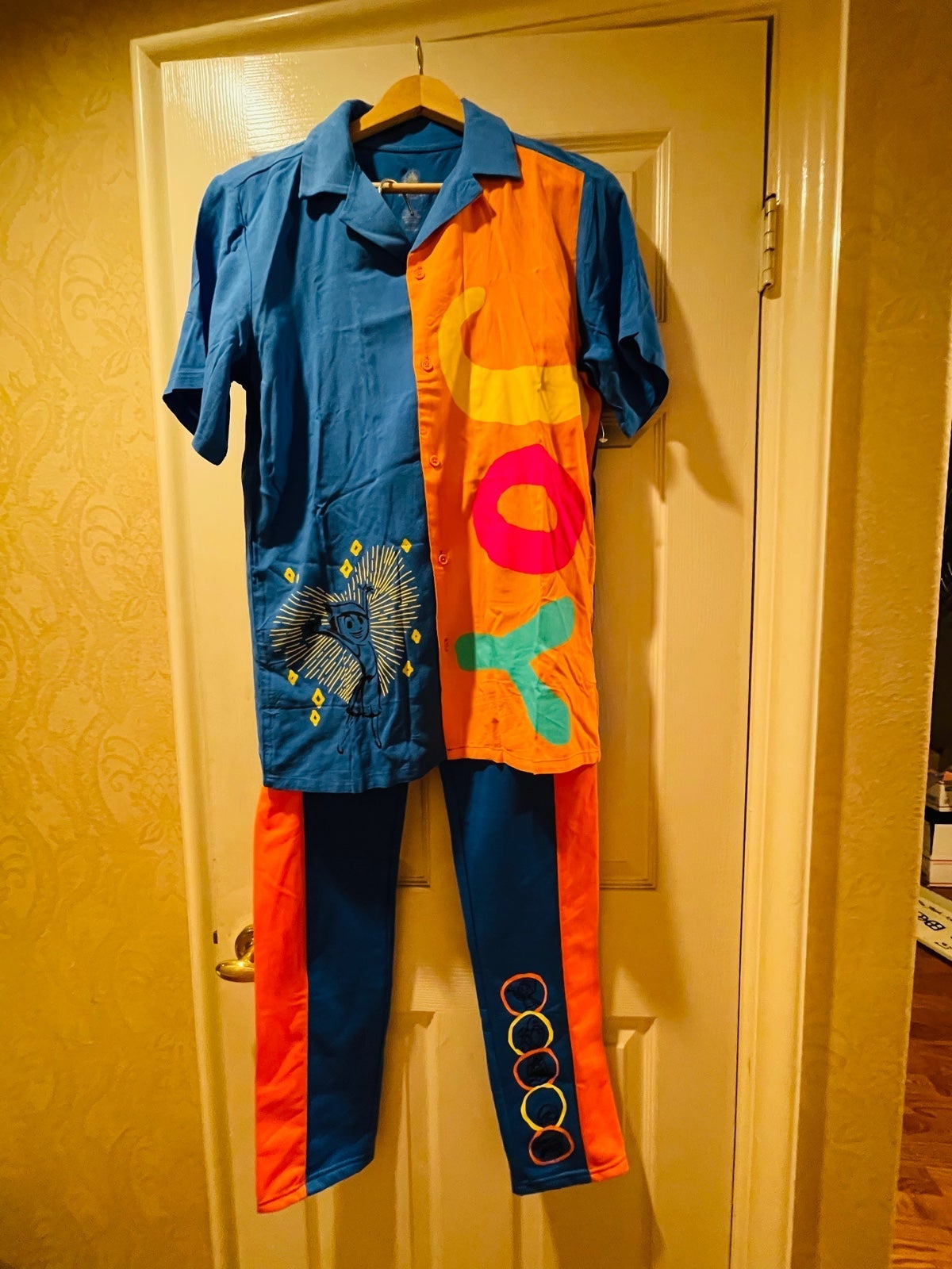 Disney Pixar inside out JOY shirt and so many emotions pants