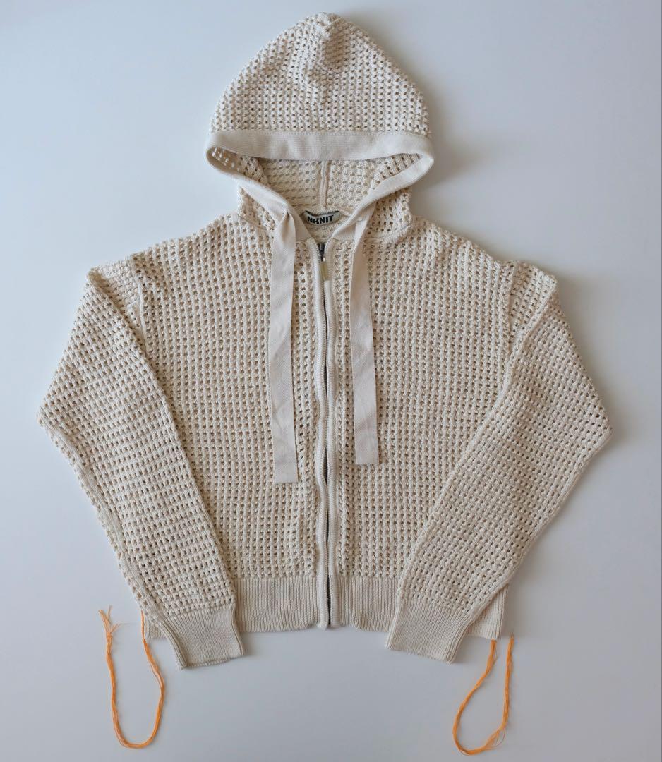 NKNIT 2023SS mesh knit zip foodie - メルカリ