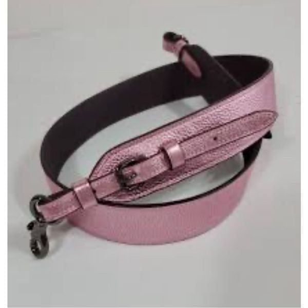 COACH logo leather novelty crossbody strap/belt